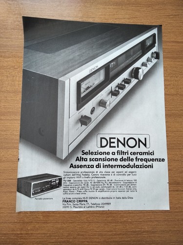 1976 denon sintonizzatore - denon,