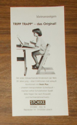 Rara pubblicità stokke tripp - rara,