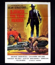 DJANGO TON TOUR VIENDRA manifesto poster Allegri becchini arriva Trinità D62