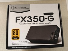 350W SilverStone Flex Series FX350-G, Flex ATX completamente cablato, 80PLUS Gold, singolo 
