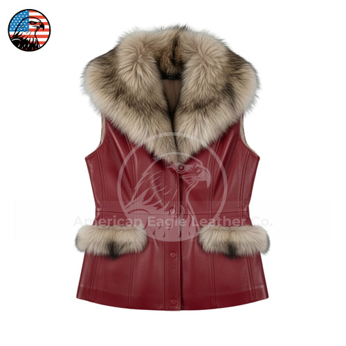 Gilet donna pelle pecora - gilet,