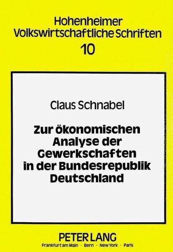 Zur ökonomischen analyse - ökonomischen, der