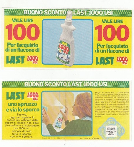 Buono sconto flacone last - sconto, 1000