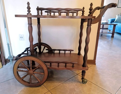 Carrello portavivande legno - carrello,