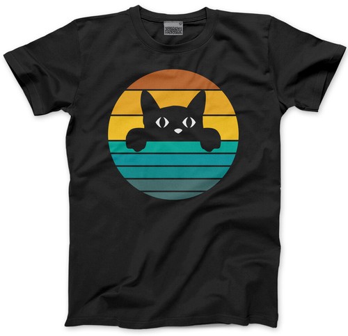 Shirt retrò gatto bambini - t-shirt,