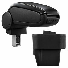 Per Opel Astra H 2004-2010 Bracciolo Centrale Pelle Nero Riferimento/Bianco