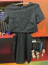 Vestito Nero Cut Out Tg 42 -