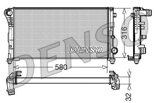Radiatore fiat panda 1 3 - radiatore,