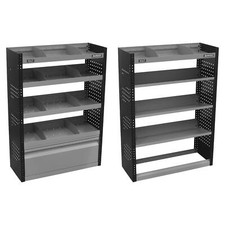 Sealey Scaffale Piatto Modulare Inclinato Furgone Sistema di Stoccaggio Acciaio Set 3 Pezzi Grigio