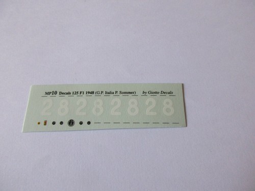Decal ferrari 125 1948 28 - f1, #28