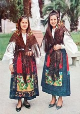 Postcard - Sardinian costumes