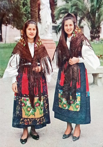 Cartolina costumi sardi - cartolina,