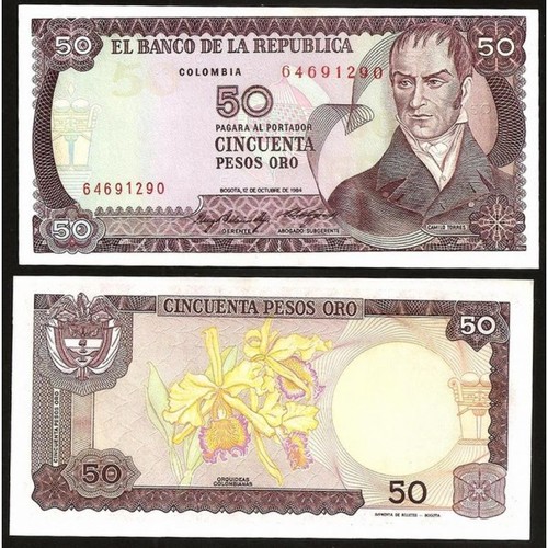 Colombia pesos oro 1984 - colombia,