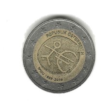 Moneta da 2 euro wwu 1999-2009 Republik Osterreich