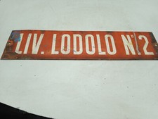 Insegna Smaltata Regie Ferrovie FS Treno Ferrovia Stazione placca targa smalto 