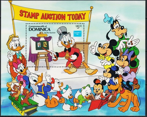 Dominica 1986 disney topolino - dominica,