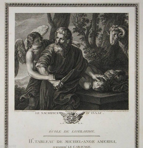 Caravaggio sacrifio - caravaggio:il,