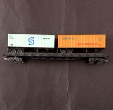 LIMA H0 - vagone Merci - Carro Pianale Con Rimorchi Camion. Leggi Descrizione