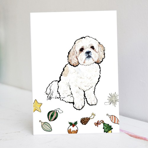 Biglietto natale shih tzu - biglietto,