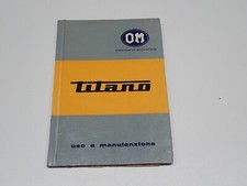 OM TITANO AUTOCARRO LIBRETTO USO E MANUTENZIONE 1970