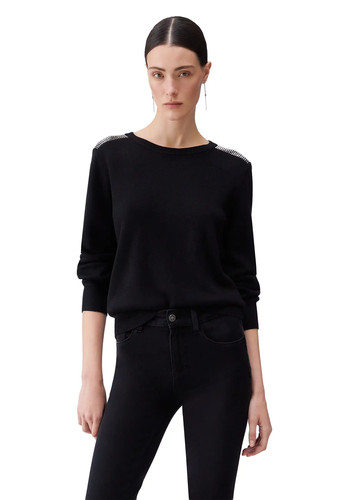 Liu maglia con perline - liu, nero