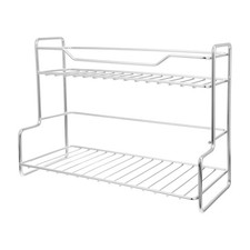  Porta cosmetici a doppio strato in acciaio inossidabile Porta cosmetici da