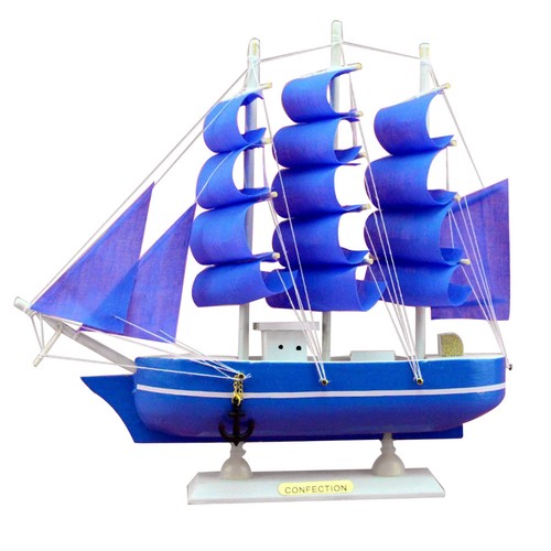1pc barca vela in legno - a,