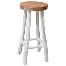 Legno teak sgabello - legno, di