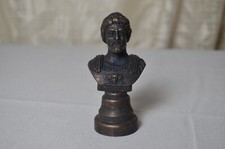 N4829 STATUA BUSTO IMPERATORE ROMANO MARCO AURELIO IN BRONZO