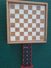 DAMA GIOCO VINTAGE 50ANNI FA' USATO GUARDARE BENE LE FOTO. 