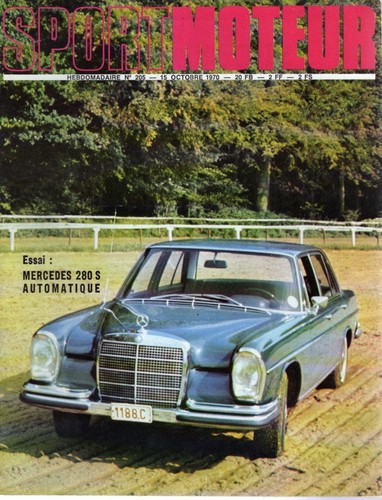 Sport moteur 205 1970 mercedes - 205,