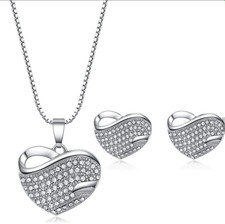 Collana Orecchini Donna Cuore