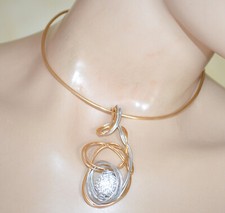 Collana donna argento oro