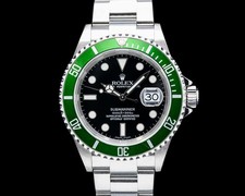 Rolex 16610LV Submariner 50° Anniversario "Kermit" SS Lunetta Verde