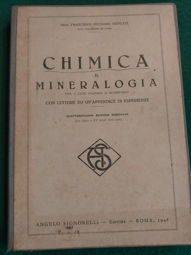 Libro del 1948 chimica - libro, "