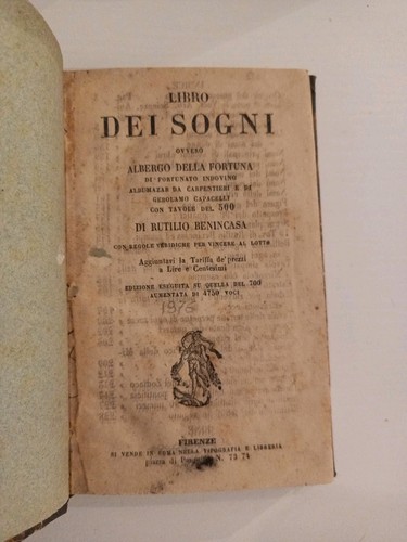 Libro dei sogni albergo - libro, l'albergo