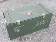 CASSAPANCA BAULE MILITARE ORIGINALE IN LEGNO MULTISTRATO