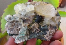 Fossili Minerali Di Heulandite Su Calcite Campione BO=15