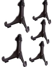 Confezione da 6 supporti per piastre piastra di plastica di qualità nero piccolo grande 2 taglie NUOVO STOCK UK