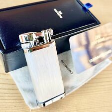 IM Corona Old Boy Pipe Lighter Hairlines Chrome Japan Made 64-3115