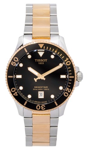 Tissot seastar negro esfera - negro,