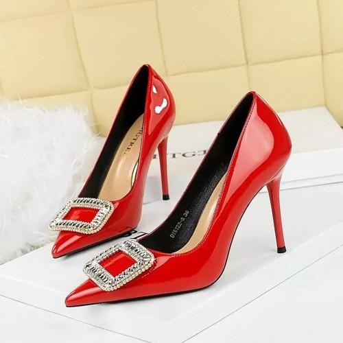 Decolte rosso fuoco vernice - decolte,