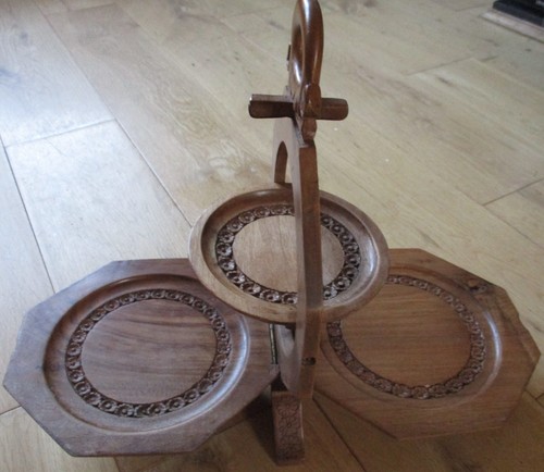 Vintage wooden indian folding - wooden,