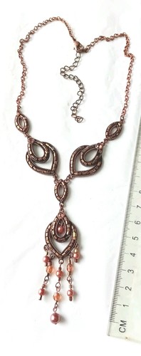 Collana goccia tono oro - collana, y