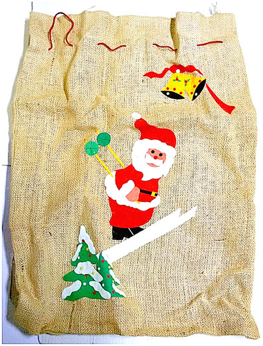 Sacco babbo natale juta - babbo,