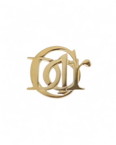 Dior spilla logo vintage oro - logo,