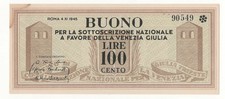 100 LIRE BUONO SOTTOSCRIZIONE