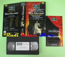 VHS W. Amadeus Mozart DON GIOVANNI Un palco all'opera FABBRI (CL2*) no cd dvd lp
