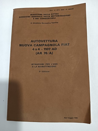Manuale fiat nuova campagnola - fiat,