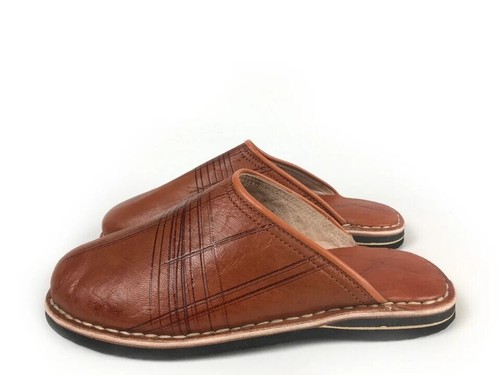 Babouches cuir bout rond - rond,